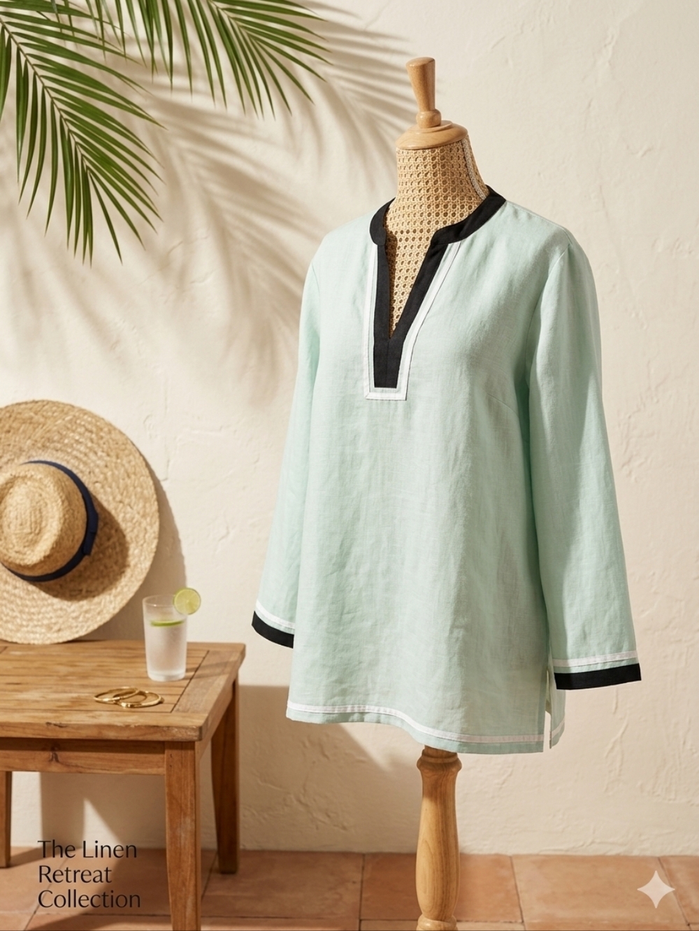 Talbots Seabreeze Linen Tunic Size XL